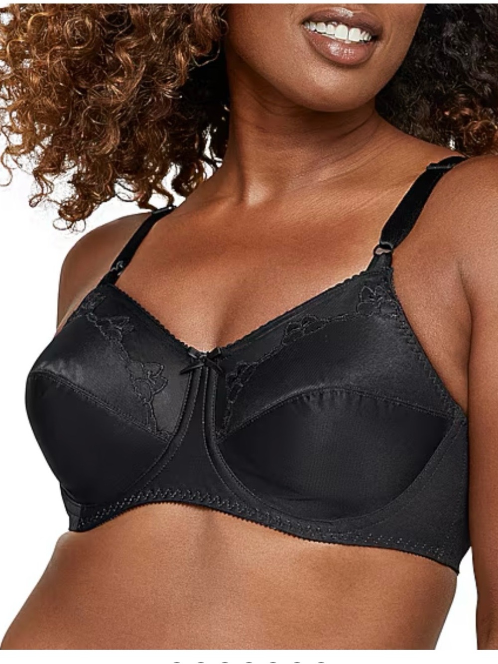 Black lace bra